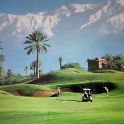 View from Amelkis Golf to Atlas mountains